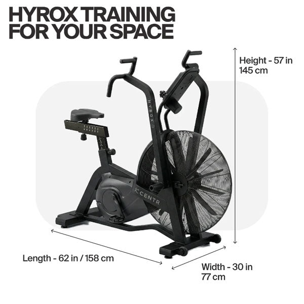 【2026年11月末～12月上旬入荷予定】CENTR (センター) パフォームシリーズ・エアバイク [CENTR] ハイロックス hyroxトレーニング フィットネス パワー 効率的 動き 反応 ボート漕ぎ トレーニングマシン