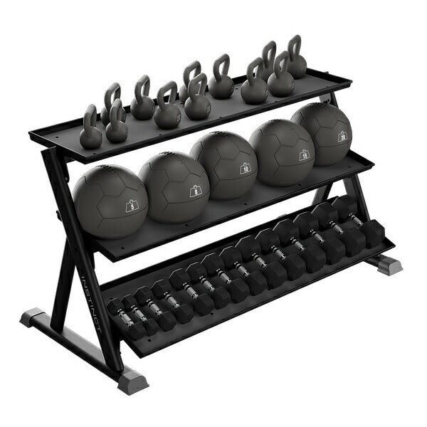 3-TIERDUMBBELLRACK3段ダンベルラック9NN-R8003ノーチラス[Nautilus]収納ラック家庭用ジムジムダンベルラック