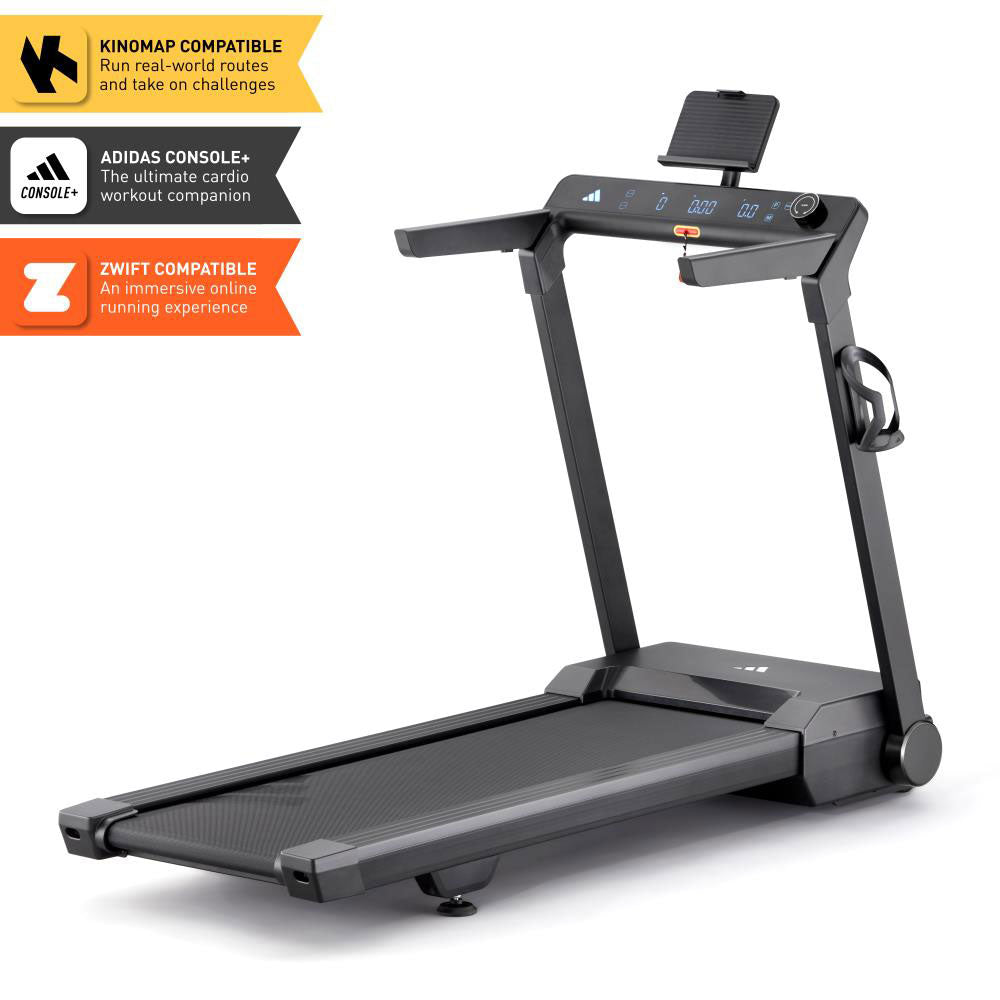 アディダス T-24c トレッドミル 家庭用ランニングマシン AVUS-10221-120（100V） [adidas training]　【送料・組立設置費込み】 Zwift Kinomap 最高速度18km/h 12段階傾斜調整 メーカー保証1年間