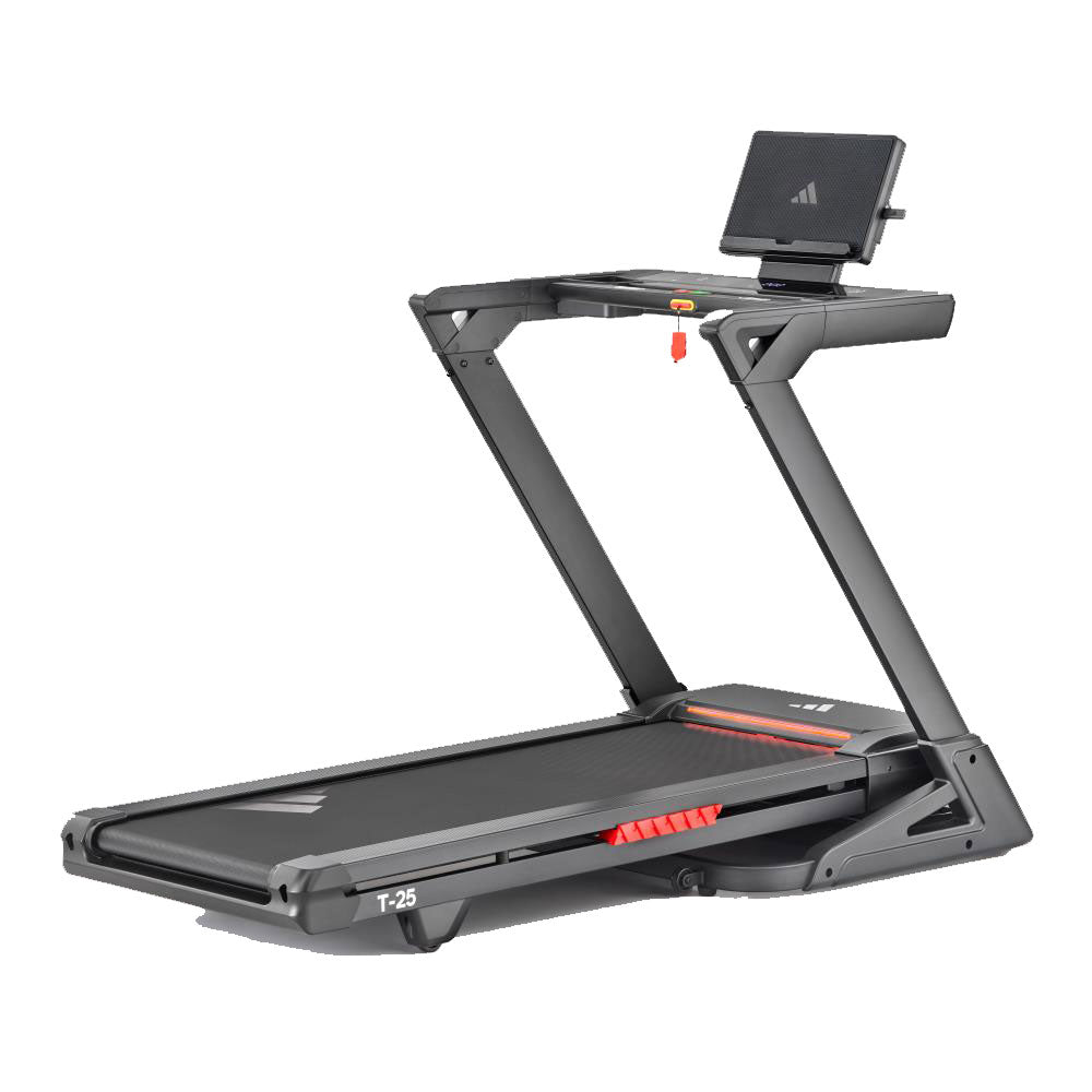 アディダス T-25 トレッドミル 家庭用ランニングマシン AVUS-10750-120（100V） [adidas training]　【送料・組立設置費込み】 Zwift Kinomap  最高速度19km/h 15段階傾斜調整 メーカー保証1年間