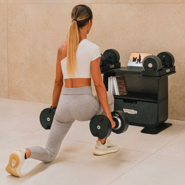 テクノジム コネクティッド ダンベル Technogym Connected Dumbbells+ 【スタンドセット フォームローラー マット ミニバンド 付き】 [Technogym] 【返品・交換不可商品】
