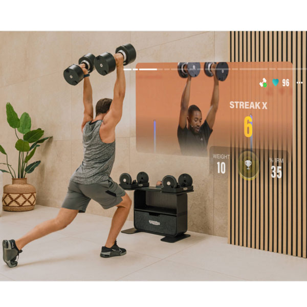 テクノジム コネクティッド ダンベル Technogym Connected Dumbbells+ 【スタンドセット フォームローラー マット ミニバンド 付き】 [Technogym] 【返品・交換不可商品】