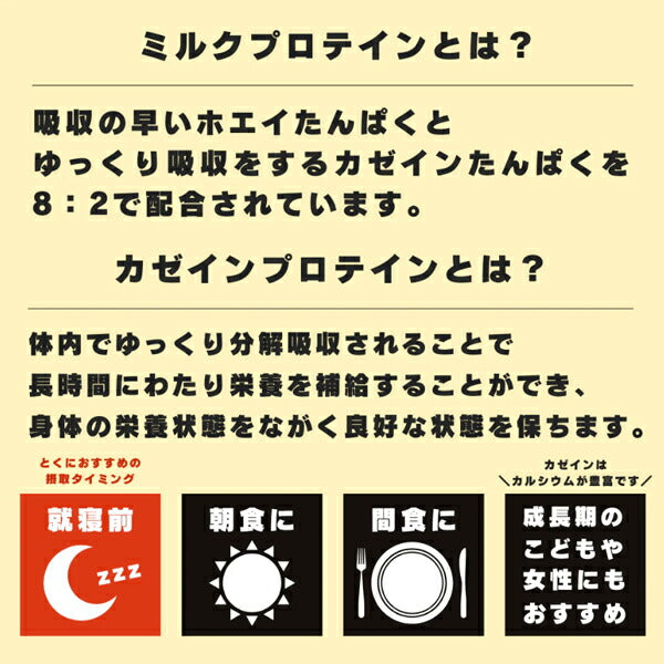 ミルクプロテインガゼインホエイ（800g）【バニラ風味】[GOLD'SGYM_Sゴールドジムサプリ]