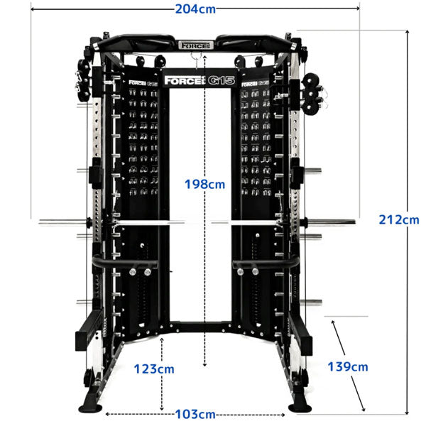 ForceUSACLP-V3G15オールインワントレーナー【送料込み価格】【返品・交換不可商品】※代引不可※[POWERTEC]ストレングスマシントレーニングフィットネス高強度アジャスタブルベンチプロアスリート