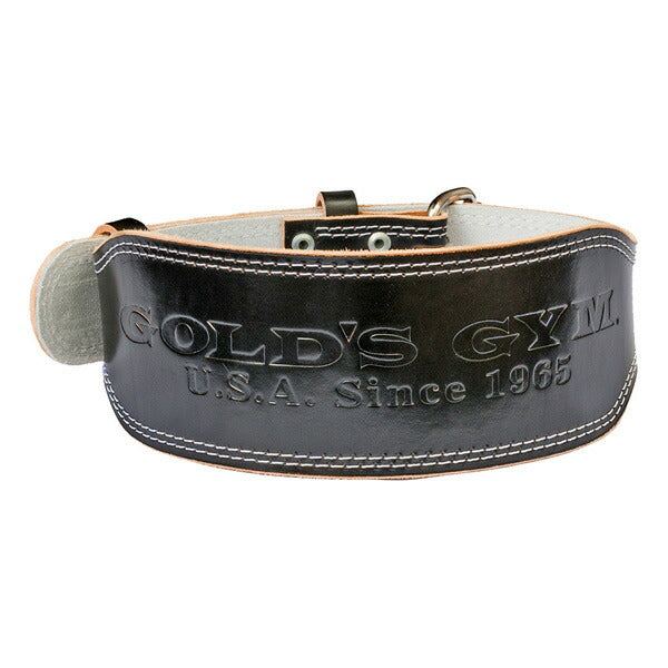 ゴールドジムEXレザーベルト（ブラック）【XS～Lサイズ在庫品・XLメーカー発注品/送料無料】[GOLD'SGYM_G]