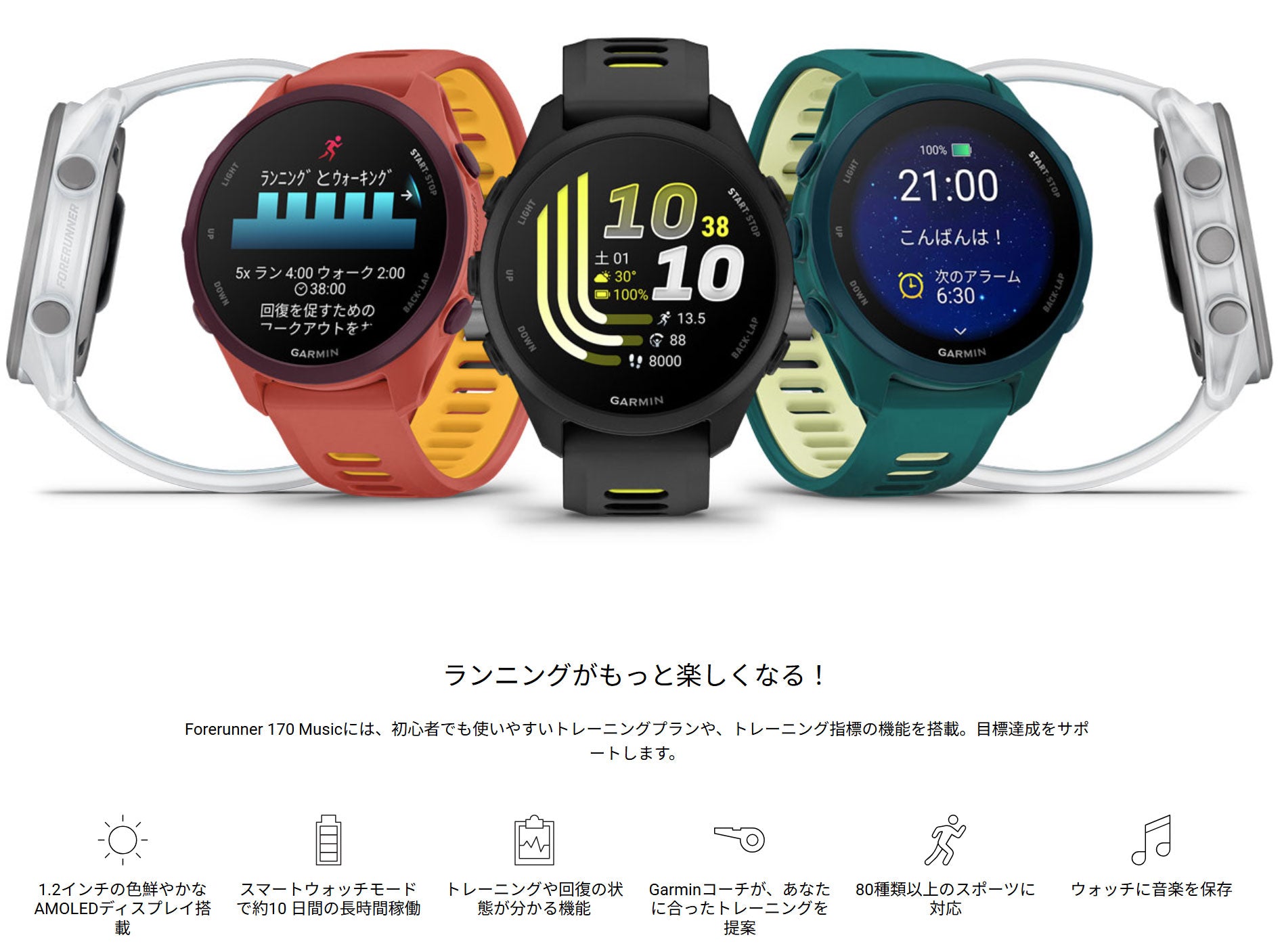 ガーミン フォアランナー170ミュージック GARMIN Forerunner 170Music