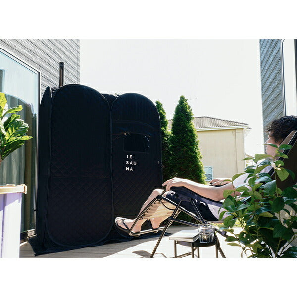 イエサウナヒートセット[イエサウナIESAUNA]【IESAUNAHEAT＋Set】(送料込み価格)テントサウナ超断熱発汗促進おうちサウナ家庭用サウナリラックス効果高温