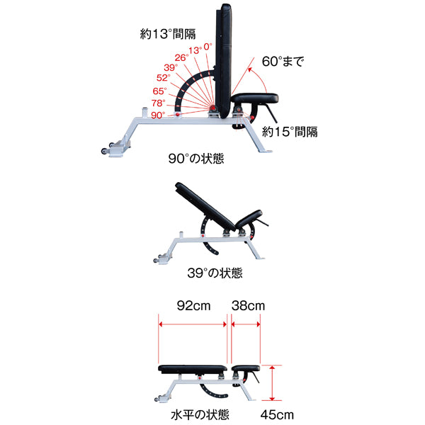 パワービルダー アジャスタブルベンチ