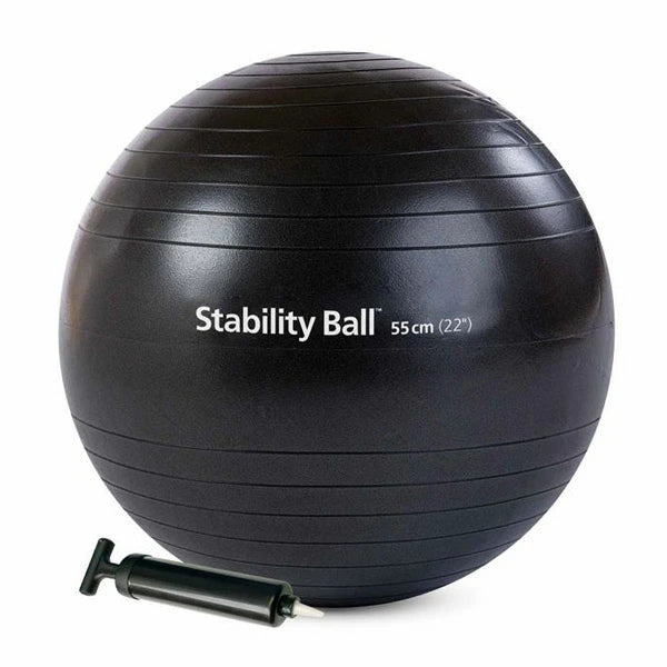 55cm スタビリティボール ブラック ポンプ付き Stability Ball™ [Merrithew メリシュー]